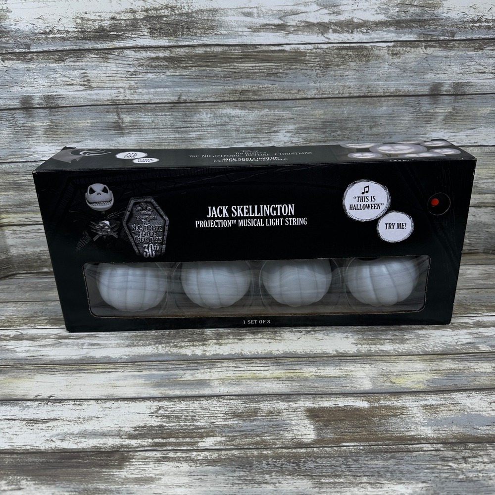 Nightmare Before Christmas Jack Skellington Projection Musical Lights Disney